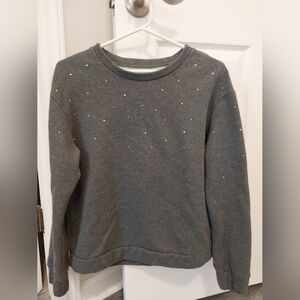 Philosophy Heather Grey sweatshirt with Rhinestones Size Small